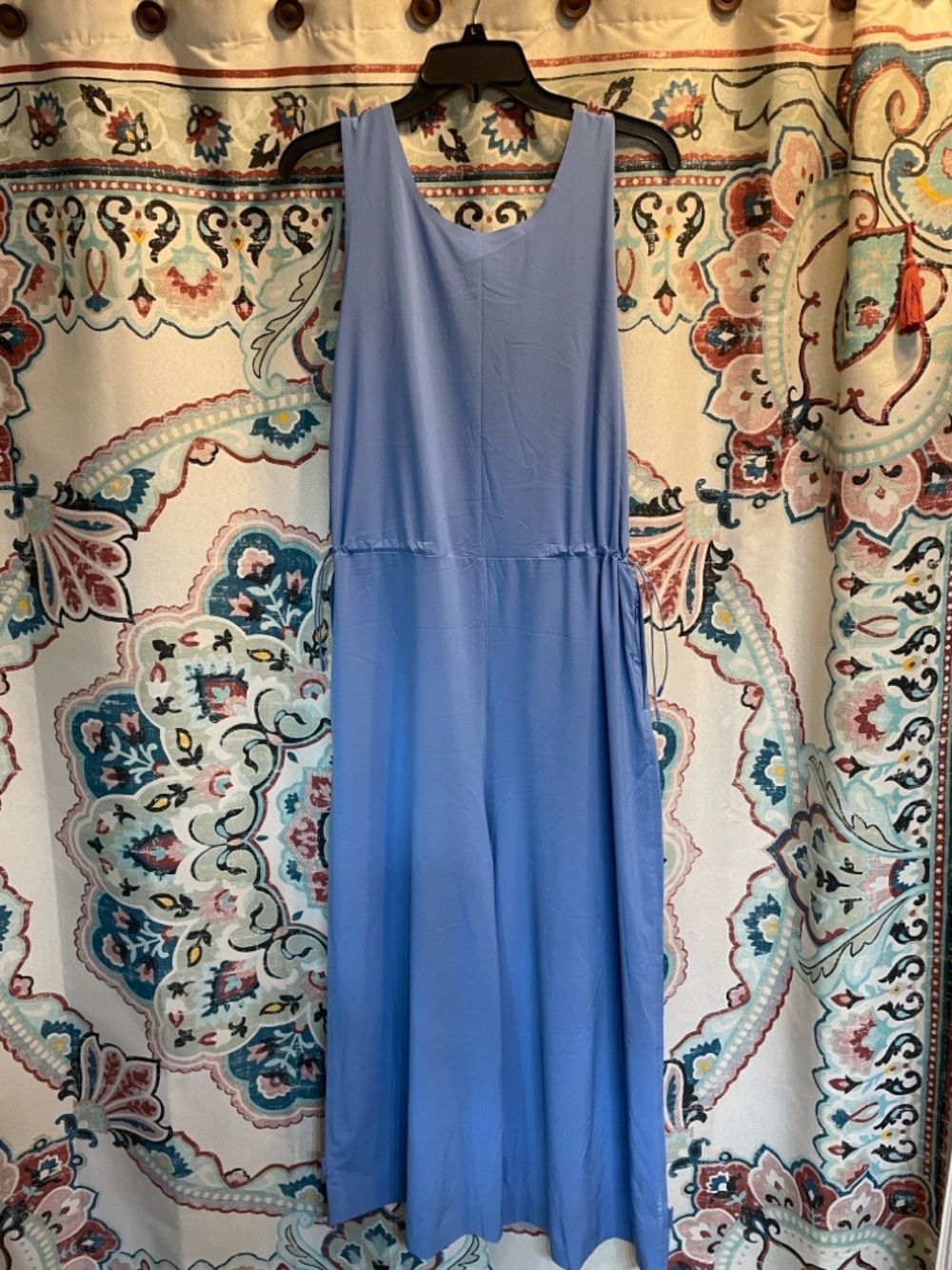 Title Nine Light Blue Sleeveless Maxi Dress with Drawstring Waist